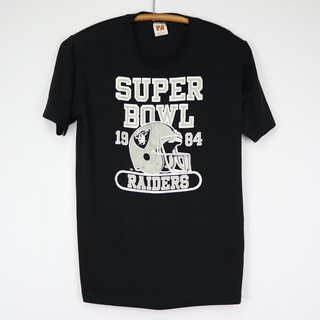 T-shirt  ขายดี เสื้อยืดลําลอง แขนสั้น พิมพ์ลาย Los Angeles Raiders Super Bowl 1984 สไตล์วินเทจ IMiaan93KMciac59S-5XL