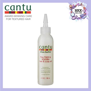 [พร้อมส่ง‼️ของแท้100%] Cantu Shea Butter Tea Tree &amp; Jojoba Hair &amp; Scalp Oil 180ml