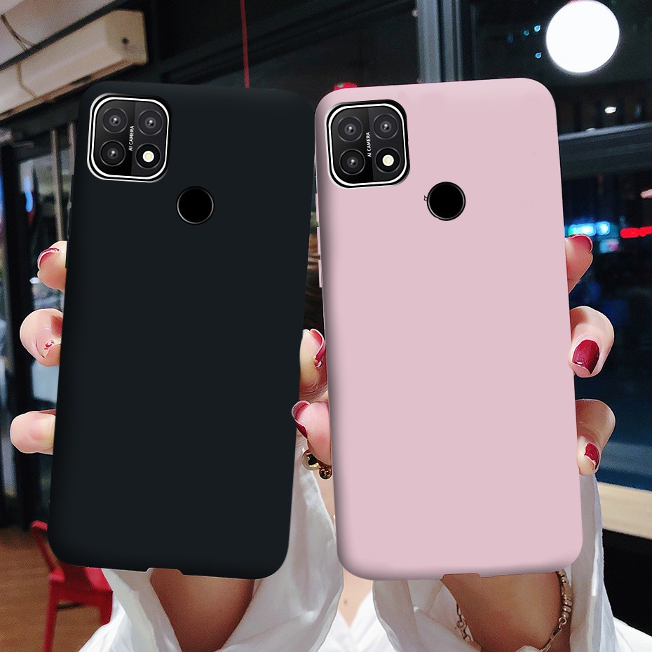 OPPO A15 A15s 2021 Matte Case Jelly Candy Plain Color Soft Casing Phone Cover OPPOA15 OPPOA15s CPH2185 Case