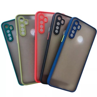 Case Realme5/5i/5S เคสโทรศัพท์realme เคสกันกระแทก ปุ่มสีผิวด้าน กันรอยกล้อง ขอบนิ่มหลังแข็ง ส่งจากไทย