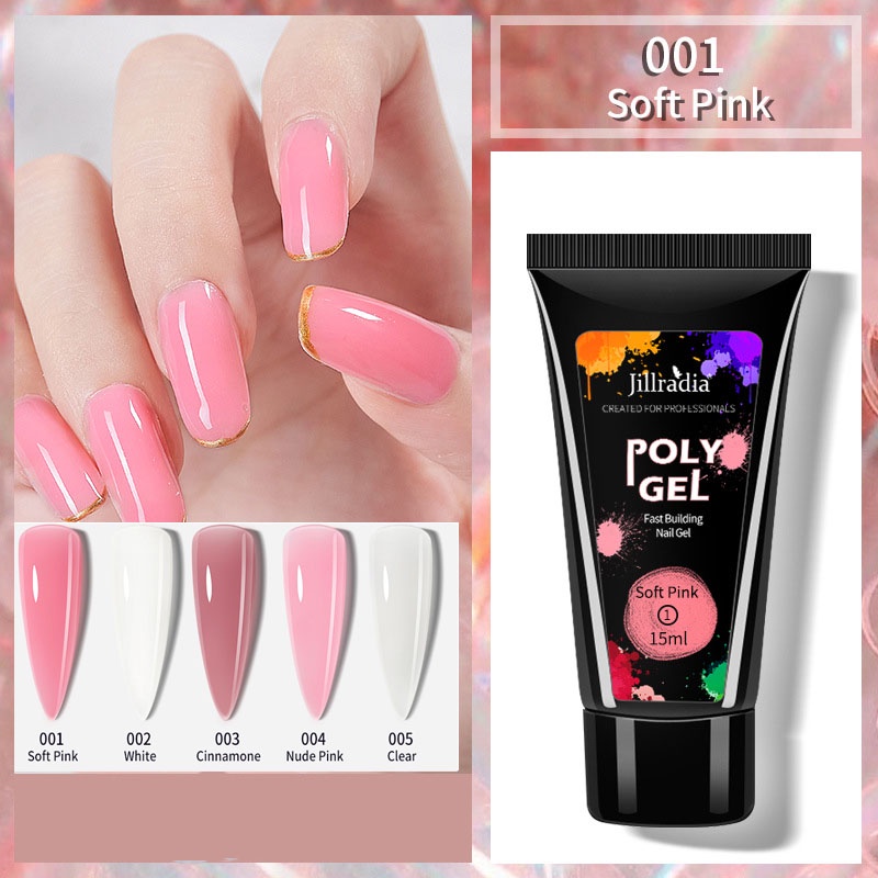💅🏻 Poly gel เจลต่อเล็บ Misscheering (15 ml) โพลี่เจลต่อเล็บ เนื้อใส ชมพู ชมพูนู้ด POLYGEL Acrylicgel ✨