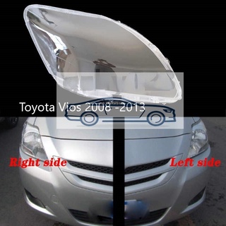 (FT) ฝาครอบเลนส์ไฟหน้าซ้าย ขวา สําหรับ TOYOTA VIOS gen2 2008 2009 2010 2011 2012 2013