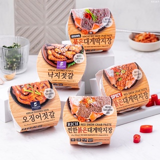 พร้อมส่ง 붉은대게딱지장 มันปูหิมะ และหมึกเกาหลี Sea Me Now Sea Food