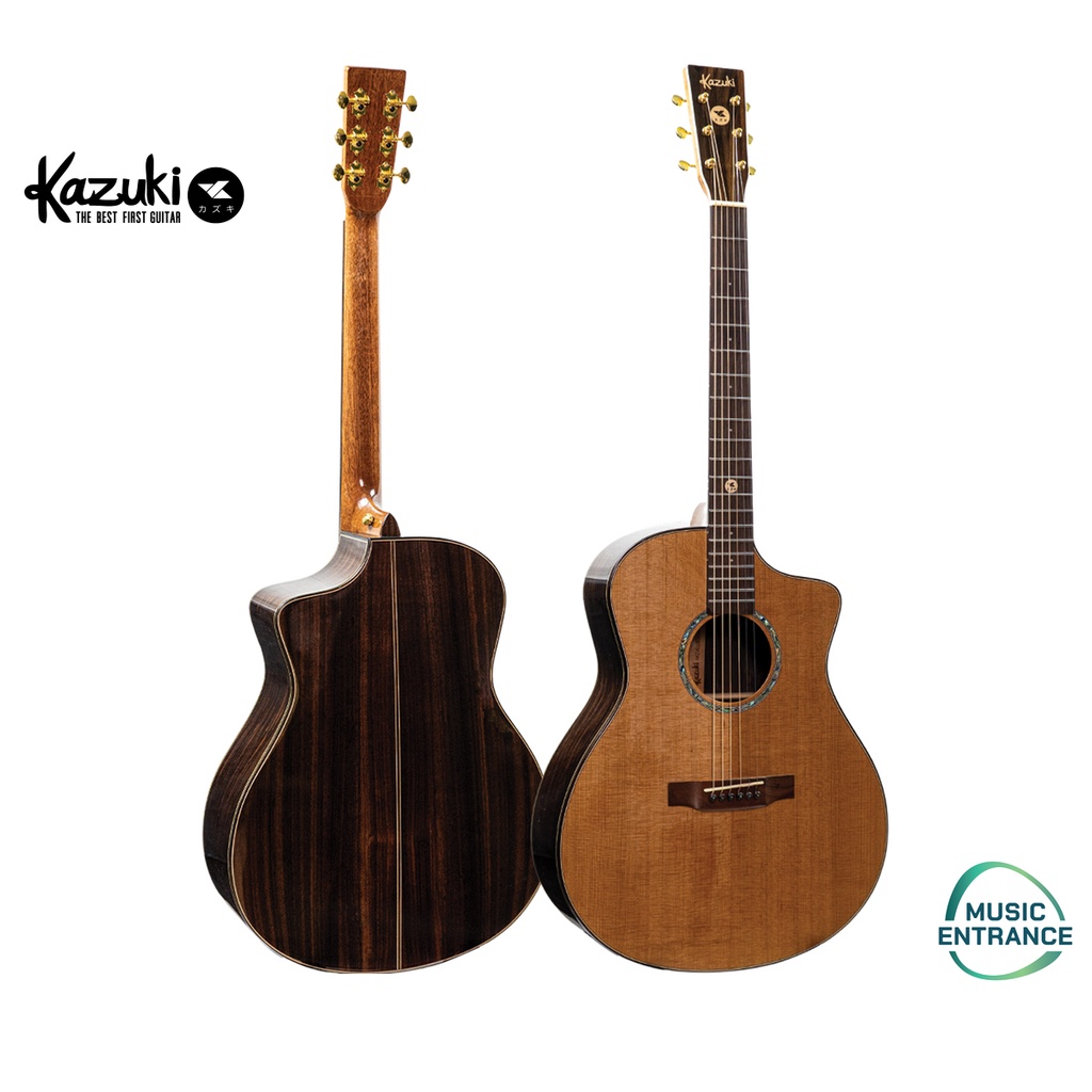 Kazuki All Soul 2 NASORN Cedar Spruce Top กีต้าร์โปร่ง รุ่น All Soul 2 Nasorn  ขนาด 41 นิ้ว ฟรี กระเ