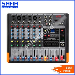 (ของแท้ ประกัน 1 ปี) NTS PMX-306 เพาเวอร์มิกเซอร์ 6 แชนแนล เครื่องขยายเสียง sahasound - สหซาวด์