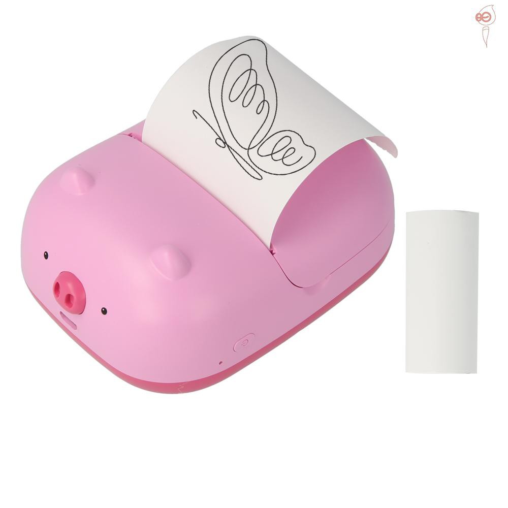 Mini pocket printer portable thermal printer photo image memo list 