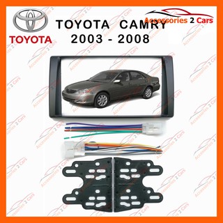 หน้ากากวิทยุรถยนต์  TOYOTA CAMRY 2003 กรอบ 2DIN รหัส NV-TO-025