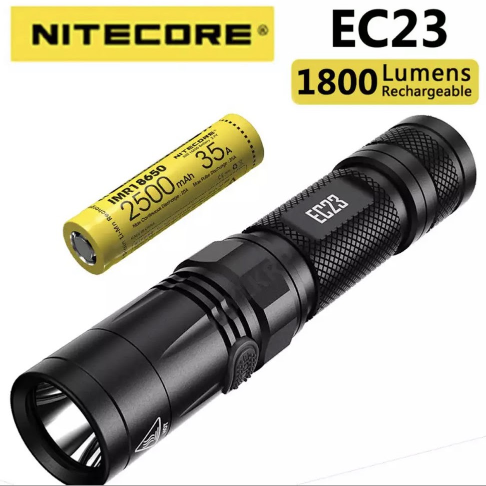 2020ใหม่ล่าสุด NITECORE EC23 1800 Lumens CREE XHP35 HD E2 LED ลำแสงระยะทาง 255 เมตร + แ ไฟฉาย/ไฟฉาย LED/ไฟฉายคาดหัว