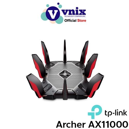 TP-Link รุ่น Archer AX11000 เราเตอร์ AX11000 Next-Gen Tri-Band Gaming แถม CCTV TOOL KIT เครื่องมือช่าง มูลค่า 300บาท