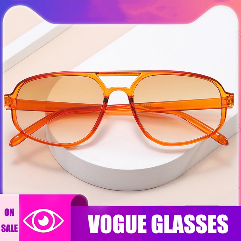 คุณภาพสูงWomen Men Retro Cat-eye Double Beam Design กรอบขนาดเล็กแว่นตากันแดดไม่สม่ําเสมอ