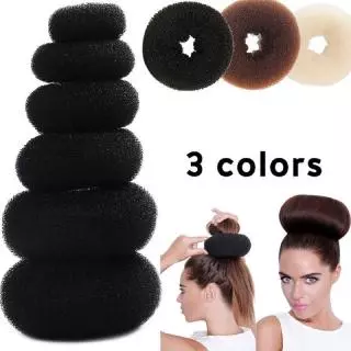 1 ชิ้น โดนัทมัดผม บันผม ซันกูล เงาผม แบน ikat ranbut วอลลุ่ม มัดผม