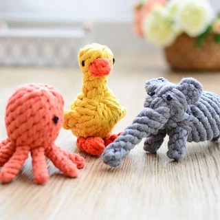 Happy PETs ของเล่นสุนัข เชือกขัดฟัน รูปสัตว์ ของเล่นหมา