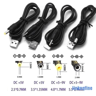 [พร้อมส่ง] พอร์ต USB เป็น 2.5 3.5 4.0 5.5 มม. 5V DC แจ็คสายไฟ