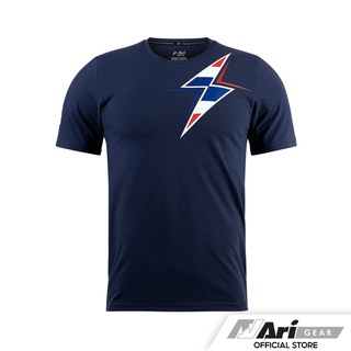 ARI BRUTD ACL 2022 TEE - NAVY/WHITE เสื้อยืด อาริ บุรีรัมย์ ยูไนเต็ด สีกรมท่า