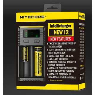 เครื่องชาร์จอัจฉริยะ Nitecore รุ่น New i2 (สีดำ)