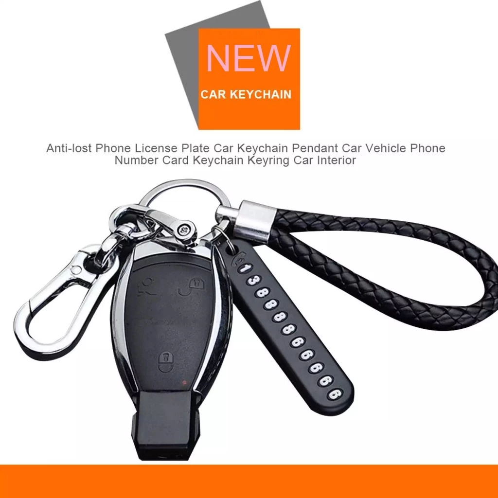 Fin1 พวงกุญ แจกันหาย พวง กุญแจมี เบอร์โทร พวงกุญแจรถและบ้าน Anti-lost Phone License Plate Car Keychain No. 3143 thumbnail 7