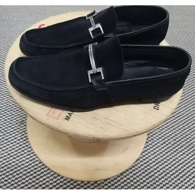 ermenegildo zegna แท้ 100 เปอร์เซ็น หนังกลับ size 8/28cm  รองเท้าloafer