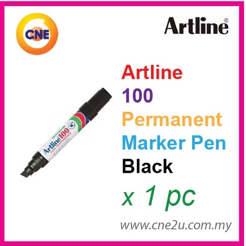 Artline 100 ปากกามาร์กเกอร์ถาวรสีน้ําเงินสีดําสีแดง