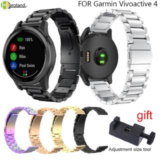 สายนาฬิกาข้อมือสแตนเลส 22 มม. สําหรับ garmin vivoactive 4 quick release