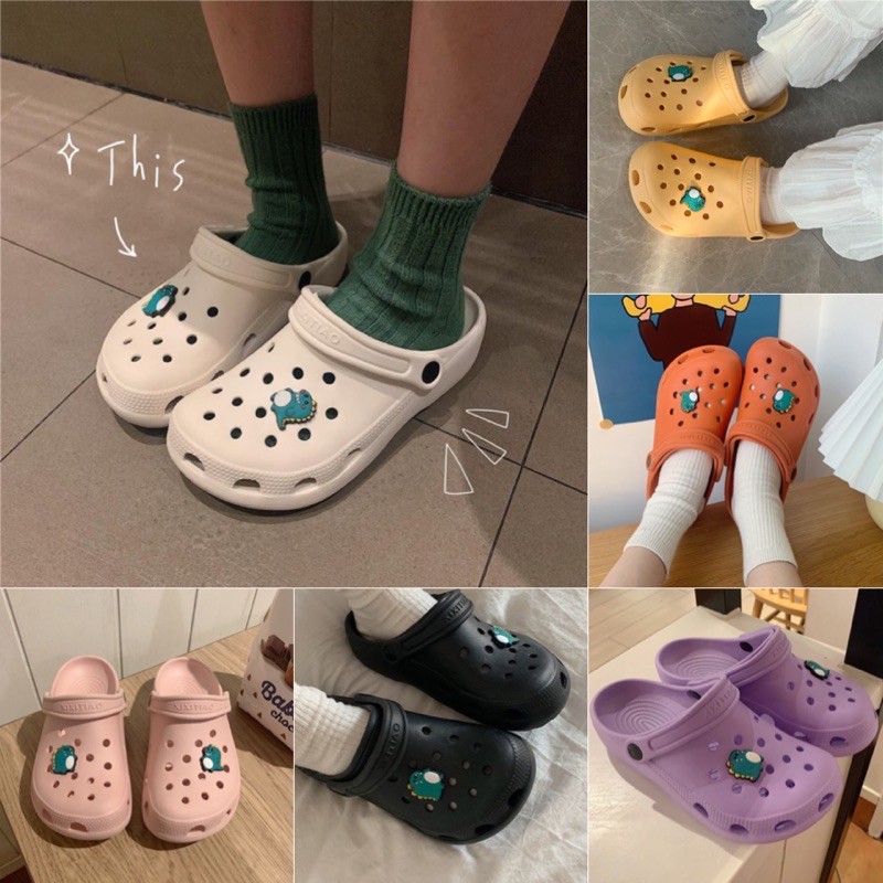 💦พร้อมส่ง💦 Jibbitz จิ๊บบิท ตัวติดรองเท้าที่มีรู ทุกยี่ห้อ ลายการ์ตูน น่ารักๆ มุ้งมิ้ง