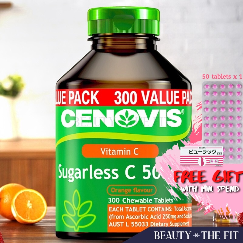 Cenovis Vitamin C 500mg Sugarless 300 Tablets gp9G Shopee Thailand