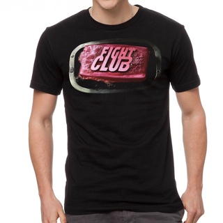 แพงกว่า แต่ดีกว่าGILDAN เสื้อยืดพิมพ์ลาย Fight Club Brad Pitt สีดําสําหรับผู้ชาย hSYDS-5XL