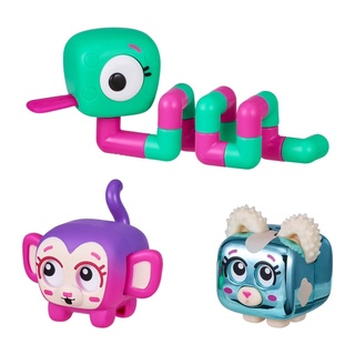 (ของแท้100%) Little Live Pets - Squirkies: 3 Pack: Metallic Clickety Cat