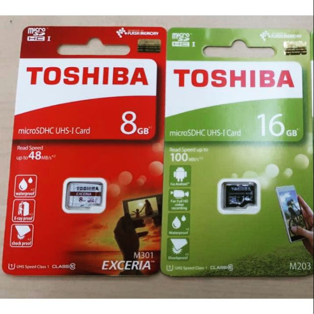การ์ด SD Class 10 TOSHIBA Micro SDHC UHS-1