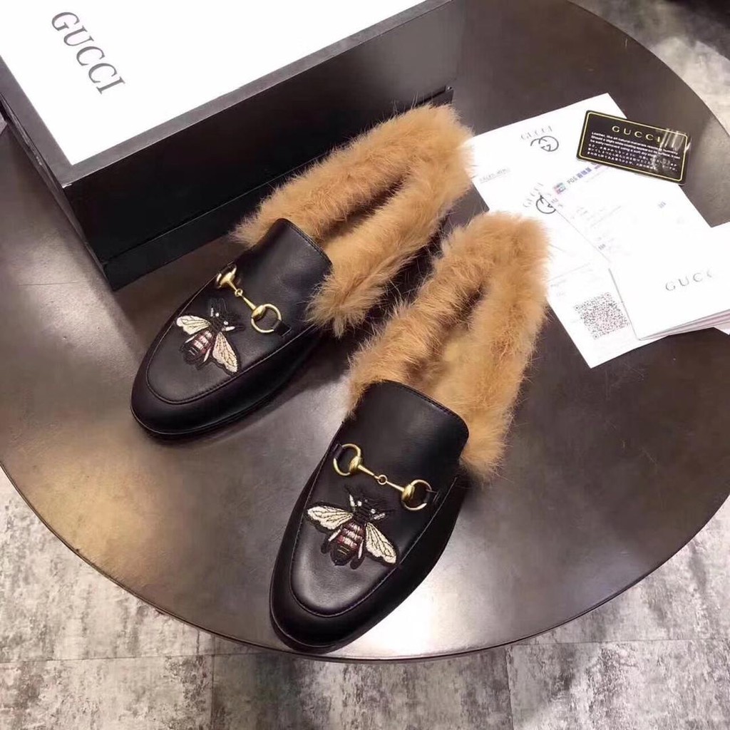 gucci shoes with hair