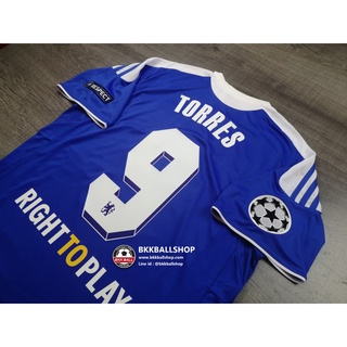 [Retro] - เสื้อฟุตบอล ย้อนยุค Chelsea Home เชลซี เหย้า 2011/12 Full Option พร้อมเบอร์ชื่อ 9 TORRES