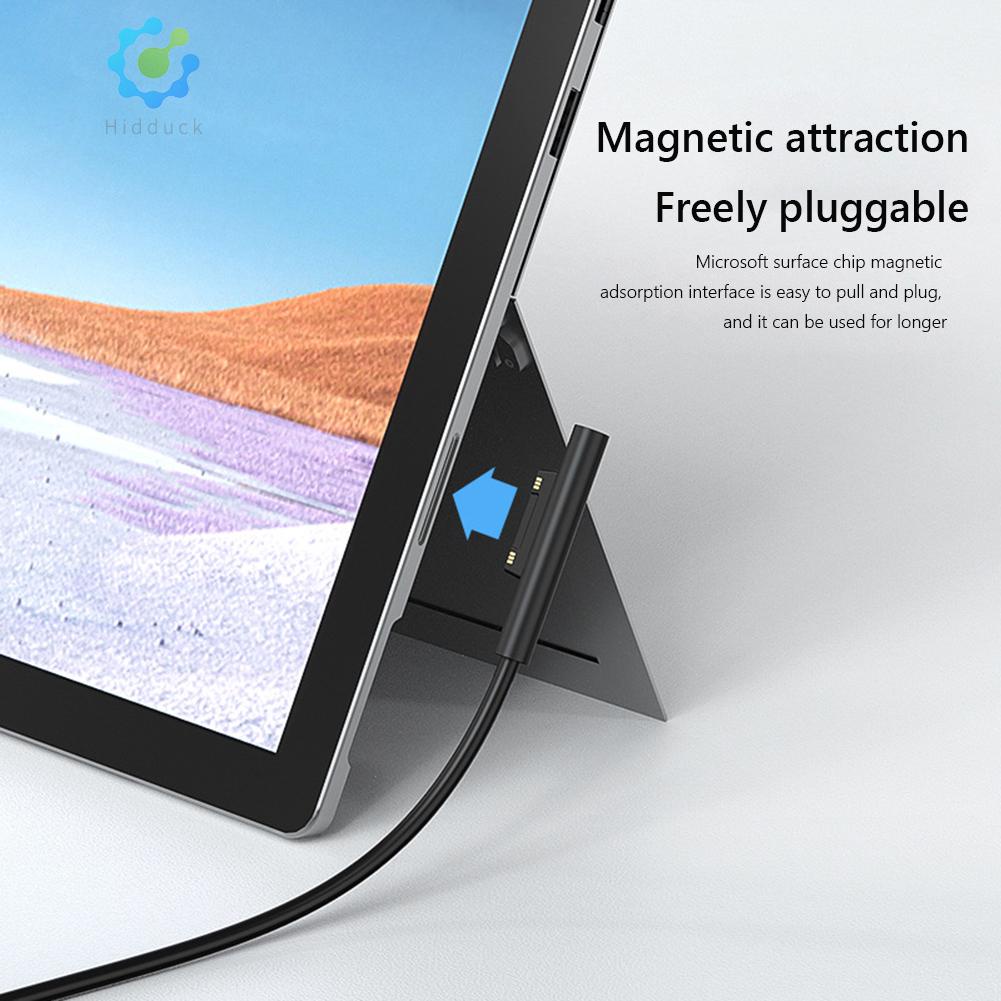 (HIK-Hot) สายชาร์จพาวเวอร์ซัพพลาย USB C PD ชาร์จเร็ว สําหรับ Microsoft Surface Pro 7 6 5 4