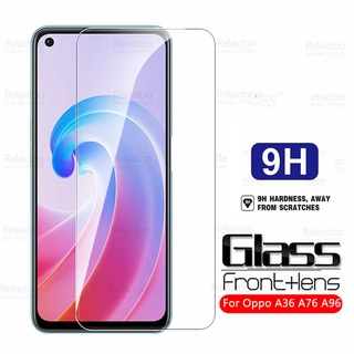 ฟิล์มกระจกนิรภัยกันรอยหน้าจอ แบบใส 9H สําหรับ Oppo A96 A76 A36 A54 A55 A74 A94 4G 5G A96 4G