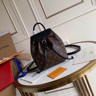 [ทักแชทก่อนสั่งซื้อ] LouisVuitton กระเป๋าสะพายหลังรุ่น MONTSOURIS BB  งานดีสุด เกรด เทียบแท้ ตัดขึ้นจากแบบจริง