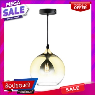 ไฟช่อ L&amp;E 01-02876 1 หัว สีทอง โคมไฟช่อ PENDANT L&amp;E 01-02876 L&amp;E GOLD 1-LIGHT