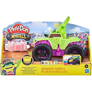 PLAY DOH Wheels Chompin Monster Truck Toy with Car Accessory and 4 Colors