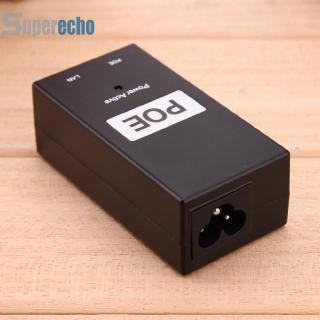 sup 48v 0 . 5 a 24 w desktop poe อะแดปเตอร์หัวฉีด ethernet สําหรับกล้องวงจรปิด cctv