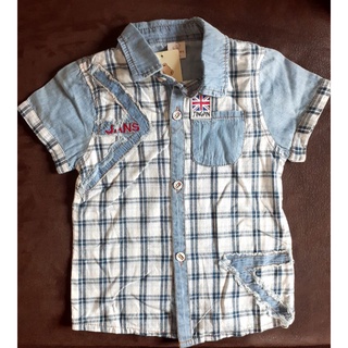 เสื้อเชิ้ตเด็กผ้ายีนส์