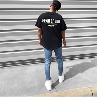 เสื้อยืดผ้าฝ้ายพิมพ์ลายแฟชั่นเสื้อยืด FEAR OF GOD Unisex คอลเลคชั่น 2022 [Limited Edition]