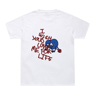 เสื้อยืดคอกลมเสื้อยืด พิมพ์ลาย I Wish You Love Me For Life สไตล์ฮาราจูกุS-5XL