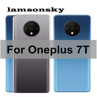 (Original) ฝาหลัง Oneplus 7t ฝาหลังแบตเตอรี่แก้ว 1+7t housing