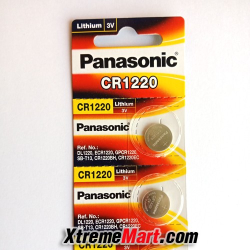 ถ่านกระดุม Panasonic CR1220 3V Lithium Battery (ก้อนละ) Shopee Thailand