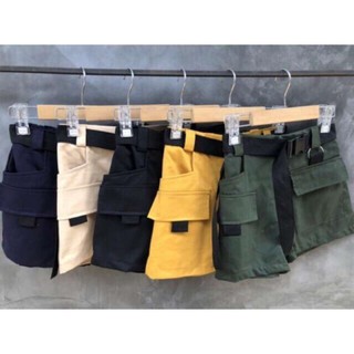 Cargo pant ขาสั้นพร้อมเข็มขัด