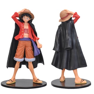 ใหม่ โมเดลฟิกเกอร์ PVC วันพีช Monkey D Luffy ขนาด 16 ซม. สีดํา สําหรับเก็บสะสม ของขวัญ 2022