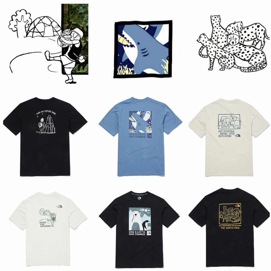 ที่ N ฉ เสื้อยืดแขนสั้นจํากัดภาพประกอบผ้าฝ้ายพิมพ์แขนสั้นผู้ชายและผู้หญิง