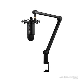 Blue : Yeticaster (Blackout) (ไมค์ USB คุณภาพสูงที่มาพร้อมขาตั้งแบบหนีบโต๊ะ รุ่น Compass Boom Arm คุณภาพระดับ Premium)