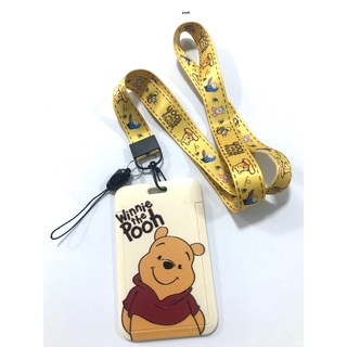 POOH BF สายคล้องคอ สายคล้องบัตร ซองใส่บัตร ที่ใส่บัตร พร้อมสายคล้องคอ (2cm) ลาย POOH BF โทโทโร่ งานสวย งานดี        8118