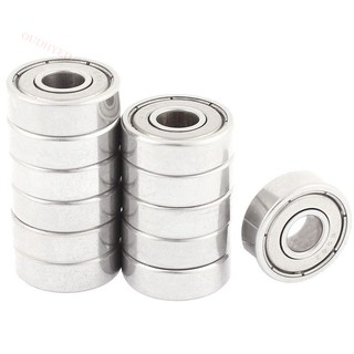 12 Pcs 608Z 22mm x 8mm x 7mm Single Row Deep Groove Ball Bearing