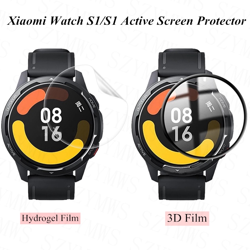 Wearable Accessories 19 บาท ฟิล์มไฮโดรเจล แบบนิ่ม ป้องกันหน้าจอ สําหรับ Xiaomi Watch S1 S1 Active Mobile & Gadgets