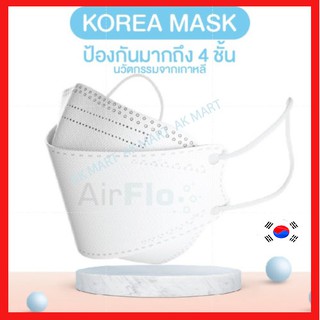 พร้อมส่ง หน้ากากอนามัยเกาหลี รุ่น KF94 ทรง 3D แมสเกาหลี มาตรฐาน กันไวรัส กันฝุ่น ใหม่!! แพ็คซองแยกทุกชิ้น สะอาดมั่นใจได้