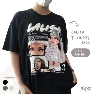 คอตต้อนคอกลม(พร้อมส่ง) เสื้อเชิ้ต Black.pink Lalisa | Lisa Manoban | โดย sayz co.S-5XL